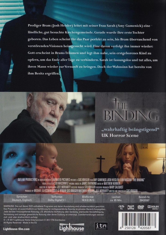 The Binding - Fürchte deinen Glauben - DVD Back-Cover The Binding - Fürchte deinen Glauben - DVD Back-Cover