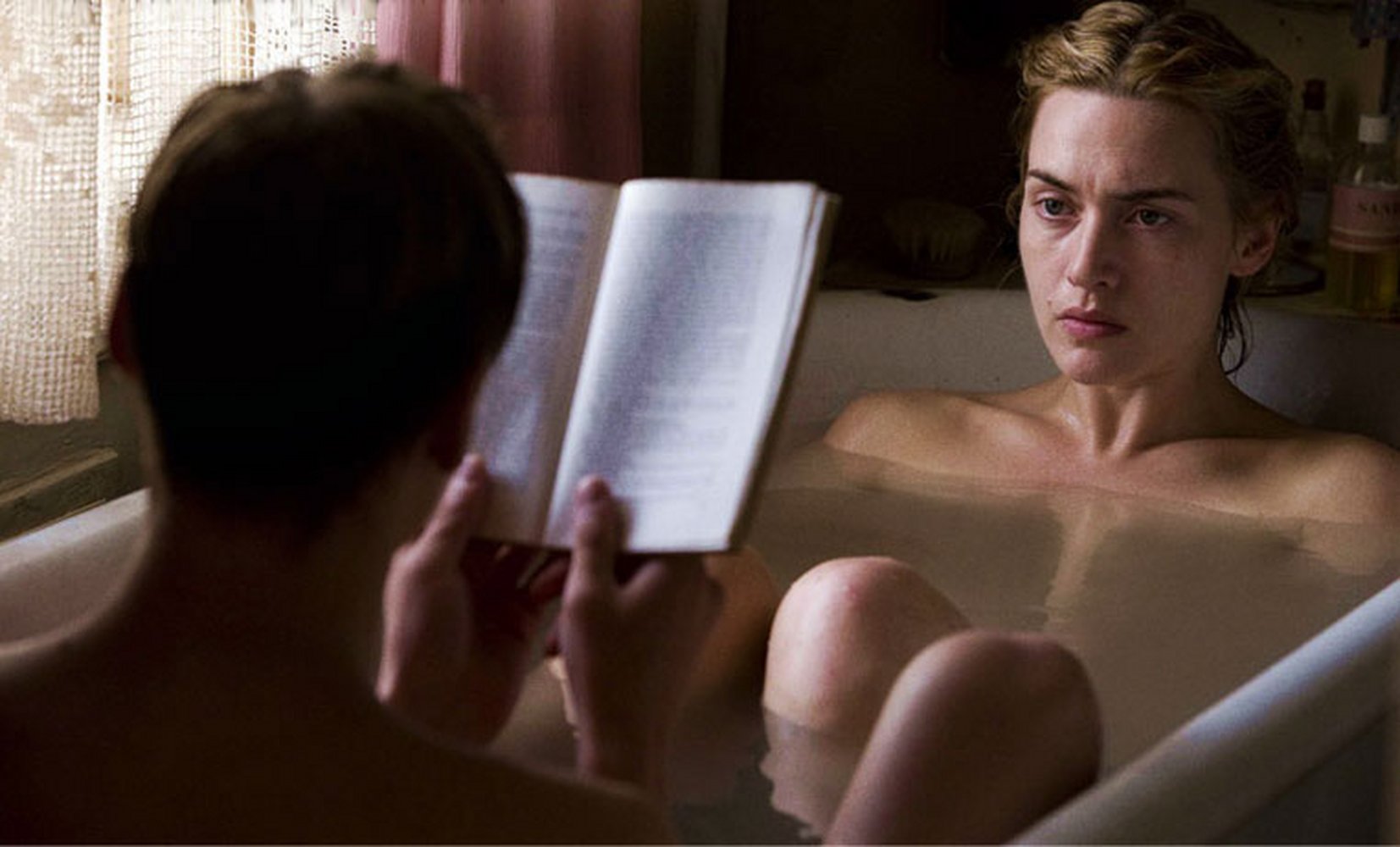 Topless girls reading books cates
