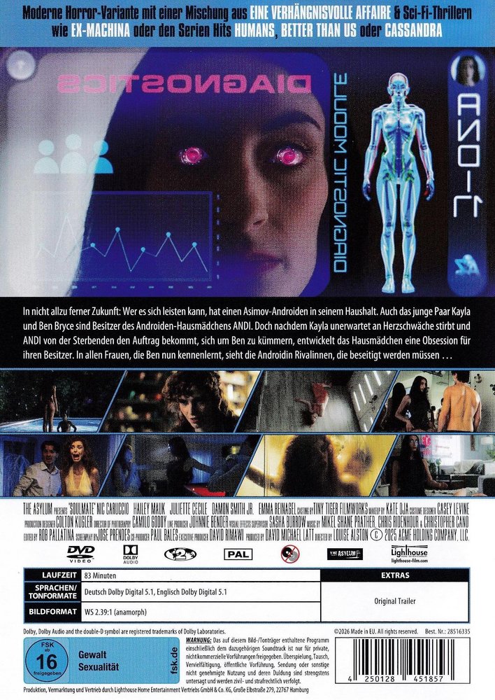Housemaid - Sie liebt dich zu Tode - DVD Back-Cover Housemaid - Sie liebt dich zu Tode - DVD Back-Cover