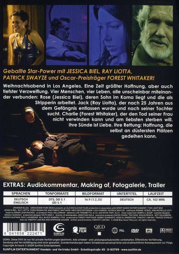 Powder Blue - Am Ende bleibt Liebe - DVD Back-Cover Powder Blue - Am Ende bleibt Liebe - DVD Back-Cover