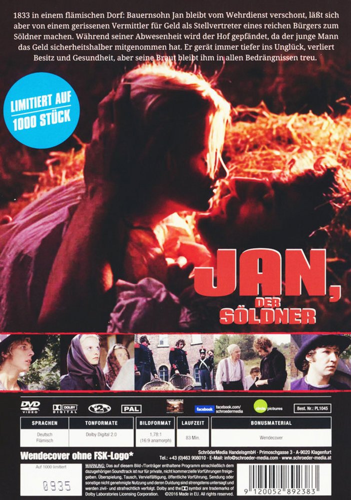 Jan, der Söldner - DVD Back-Cover Jan, der Söldner - DVD Back-Cover
