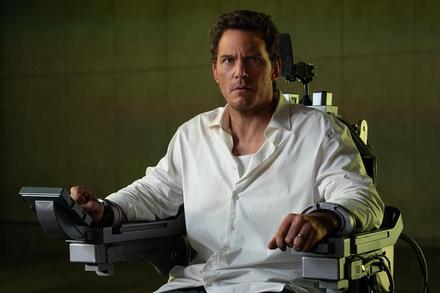 Chris Pratt in MERCY (USA, Großbritannien, Russland 2026) © Sony Pictures Chris Pratt in MERCY (USA, Großbritannien, Russland 2026) © Sony Pictures