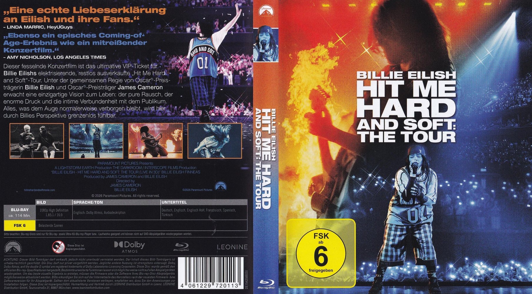 Billie Eilish - Hit Me Hard and Soft: The Tour - Blu-ray Full-Cover Billie Eilish - Hit Me Hard and Soft: The Tour - Blu-ray Full-Cover