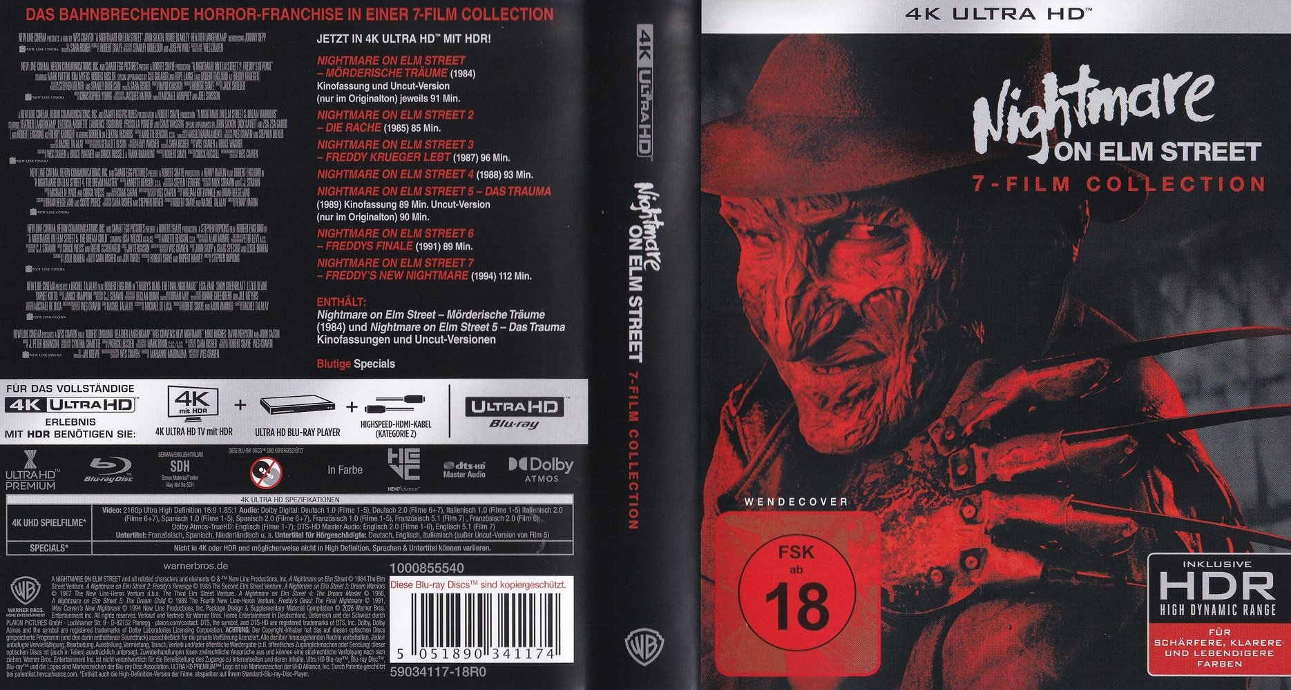 Nightmare on Elm Street 6 - Freddys Finale - 4K UHD Full-Cover Nightmare on Elm Street 6 - Freddys Finale - 4K UHD Full-Cover