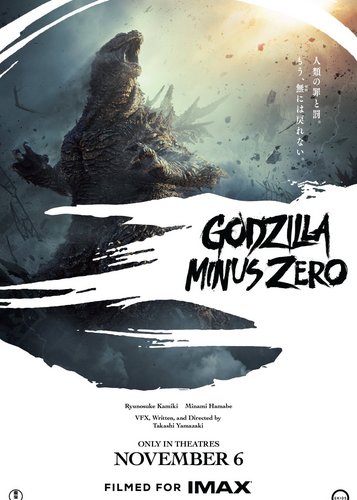 Godzilla Minus Zero - Poster 2 Godzilla Minus Zero - Poster 2