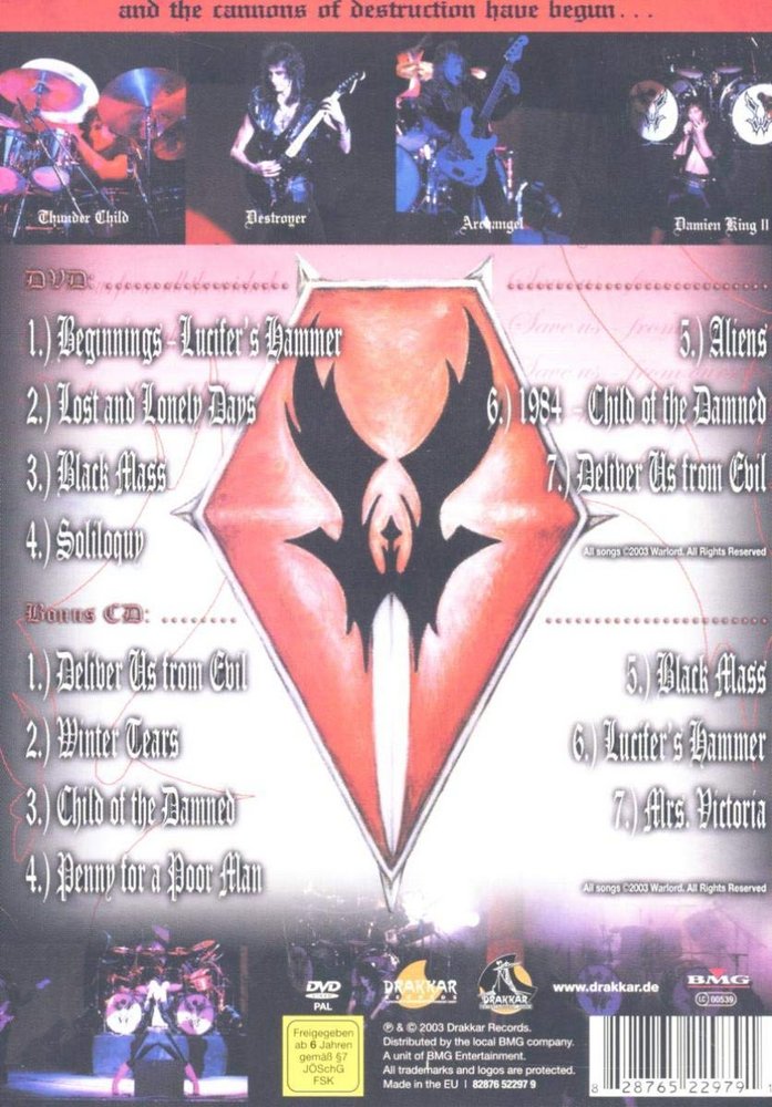 Warlord - Deliver Us - DVD Back-Cover Warlord - Deliver Us - DVD Back-Cover