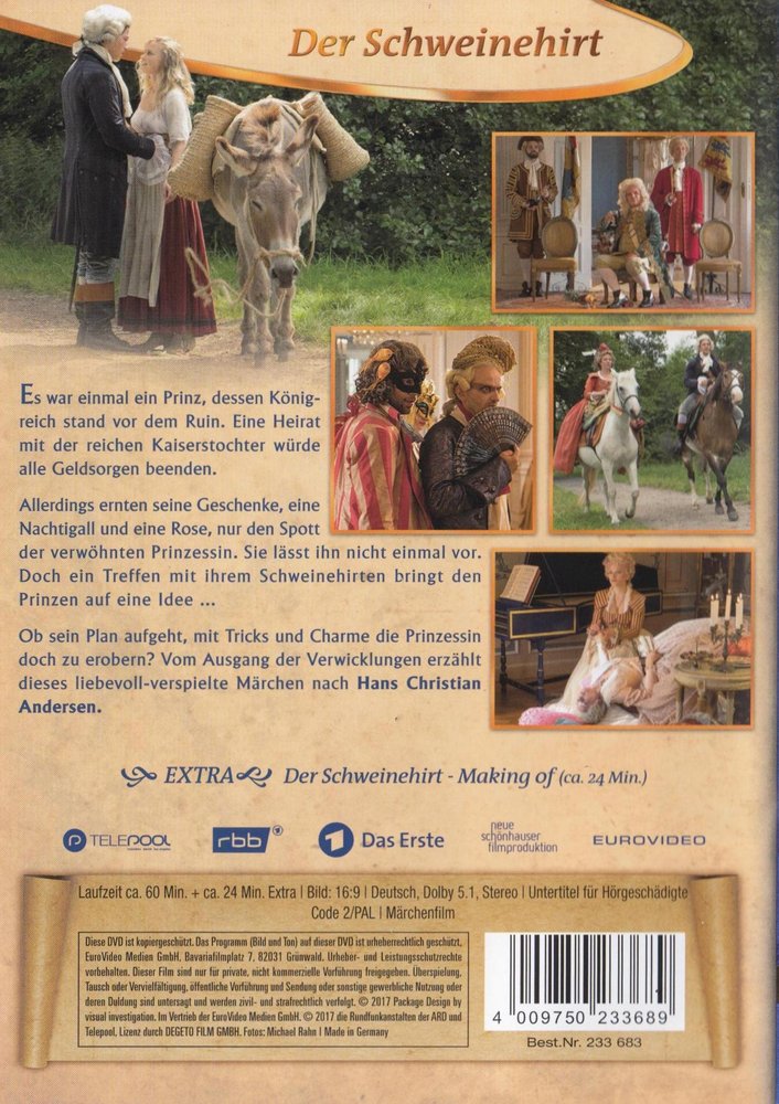 6 auf einen Streich 44 - Der Schweinehirt - DVD Back-Cover 6 auf einen Streich 44 - Der Schweinehirt - DVD Back-Cover