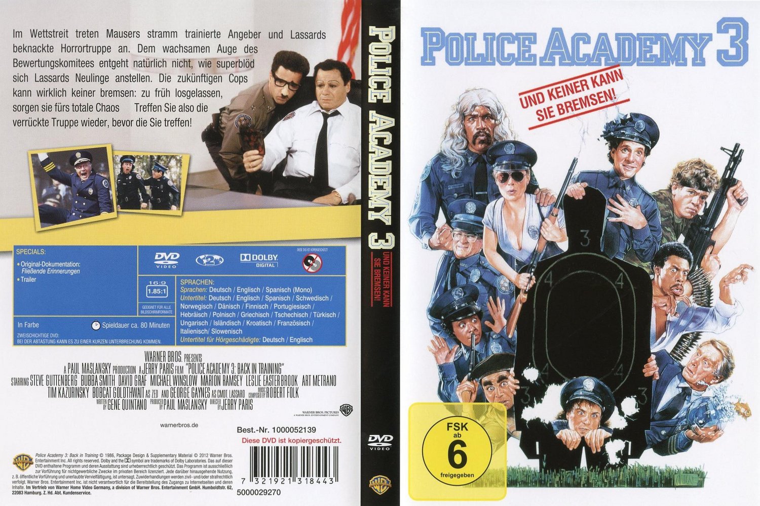 Police Academy 3 - Und keiner kann sie bremsen - DVD Full-Cover Police Academy 3 - Und keiner kann sie bremsen - DVD Full-Cover