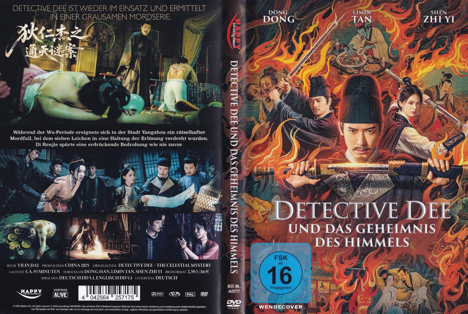 Detective Dee und das Geheimnis des Himmels - DVD Full-Cover Detective Dee und das Geheimnis des Himmels - DVD Full-Cover