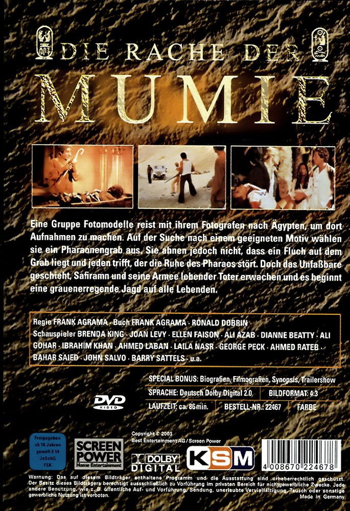Dawn of the Mummy - Die Mumie des Pharao - DVD Back-Cover Dawn of the Mummy - Die Mumie des Pharao - DVD Back-Cover