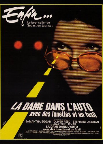 Die Dame im Auto mit Brille und Gewehr - Poster 1