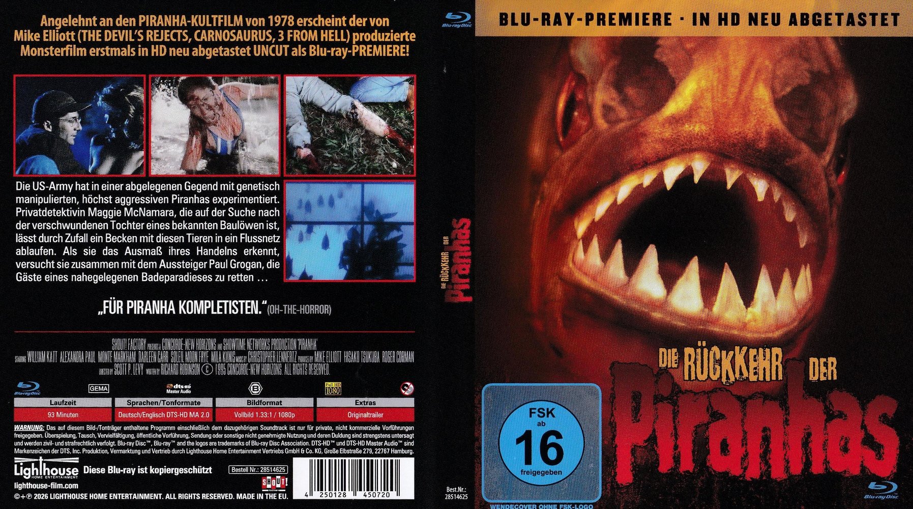 Die Rückkehr der Piranhas - Blu-ray Full-Cover Die Rückkehr der Piranhas - Blu-ray Full-Cover