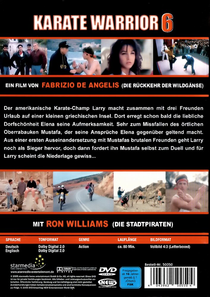 Karate Warrior 6 - Der Champ mit dem Drachenschlag - DVD Back-Cover Karate Warrior 6 - Der Champ mit dem Drachenschlag - DVD Back-Cover