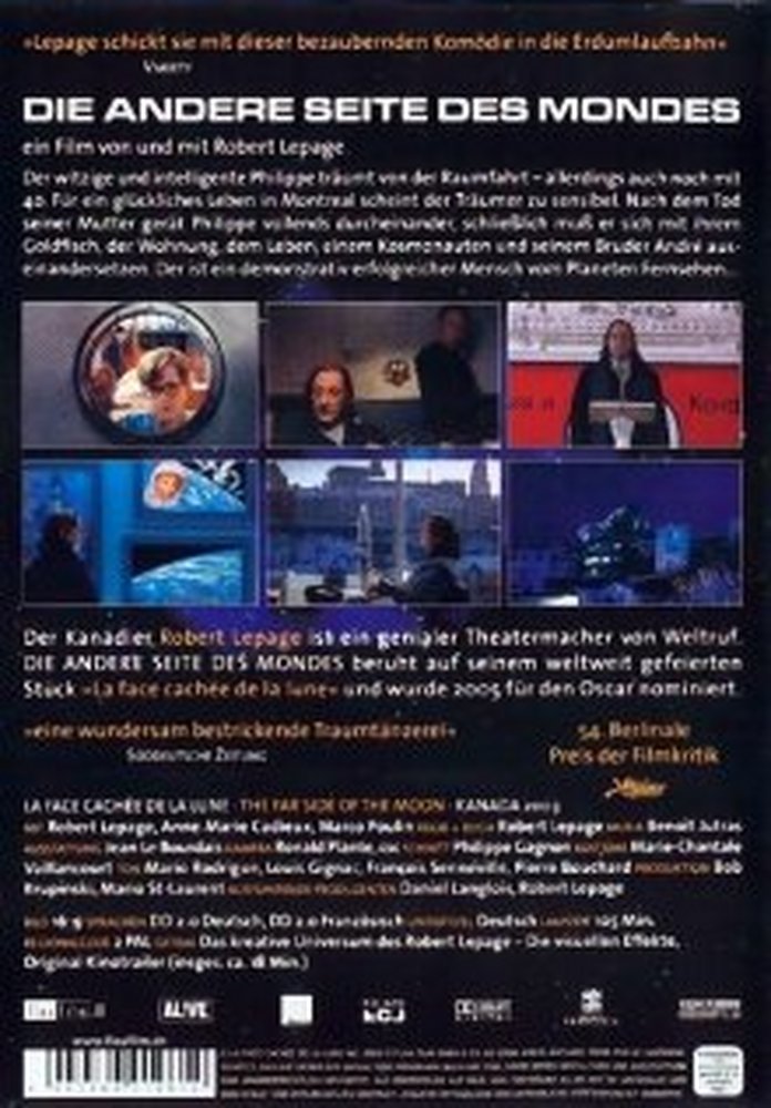 Die andere Seite des Mondes - DVD Back-Cover Die andere Seite des Mondes - DVD Back-Cover