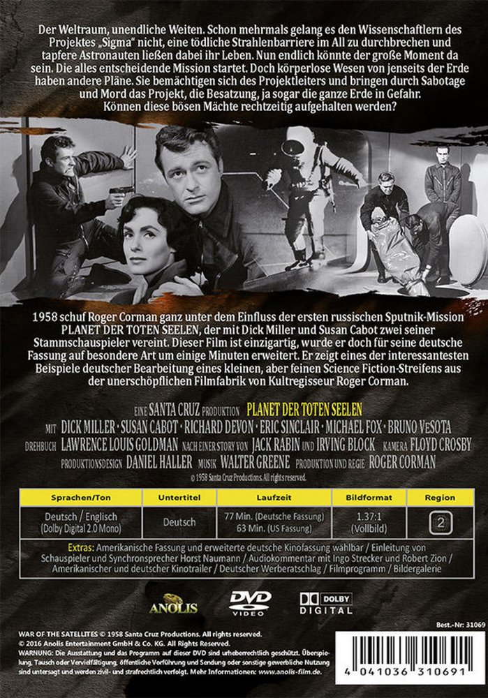 Planet der toten Seelen - DVD Back-Cover Planet der toten Seelen - DVD Back-Cover