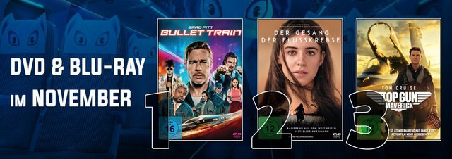 DVD & Blu-ray Charts November 2022: Fesselnde Buchverfilmung, brillante Fortsetzung und mehr!