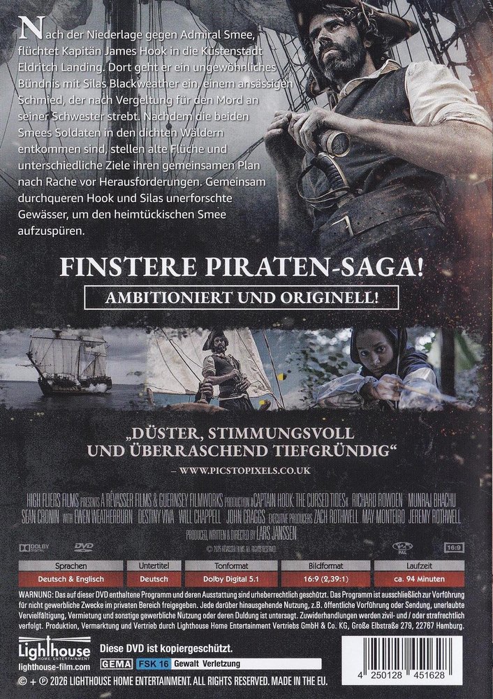 Captain Hook - The Cursed Tides - DVD Back-Cover Captain Hook - The Cursed Tides - DVD Back-Cover