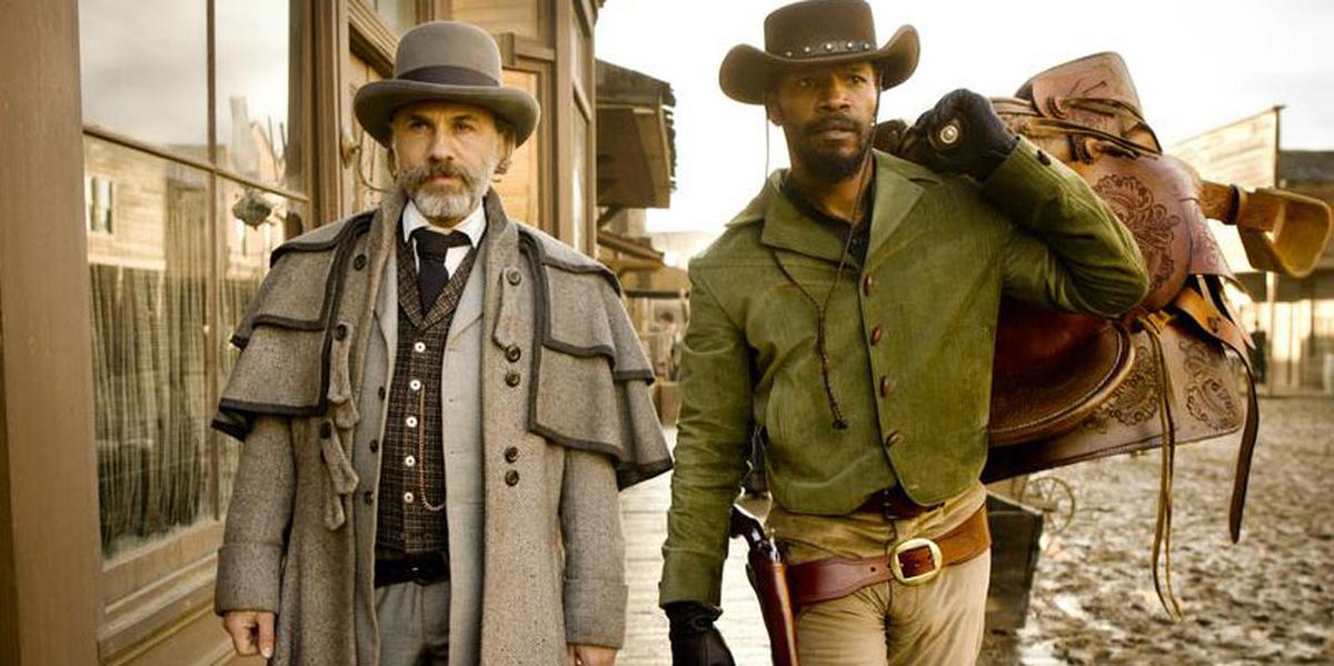 2012 Christoh Waltz und Jamie Foxx in 'Django Unchained' © Sony Pictures
