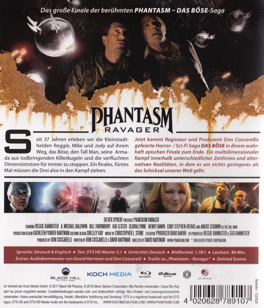 Phantasm - Das Böse 5 - Blu-ray Back-Cover Phantasm - Das Böse 5 - Blu-ray Back-Cover