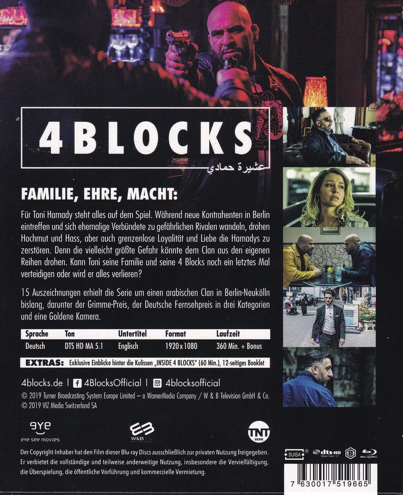 4 Blocks - Staffel 3 - Blu-ray Back-Cover 4 Blocks - Staffel 3 - Blu-ray Back-Cover