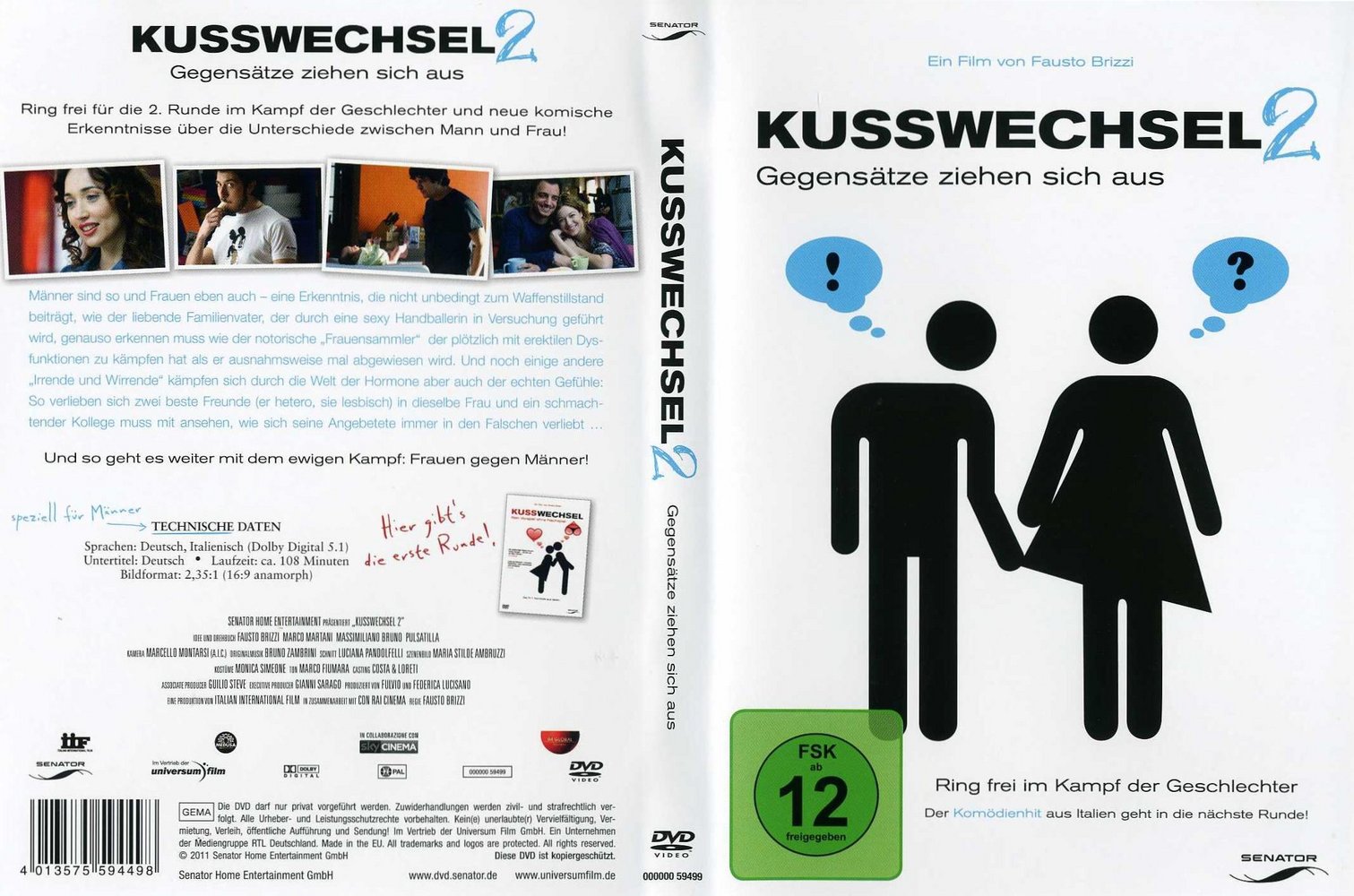 Kusswechsel 2 - Gegensätze ziehen sich aus - DVD Full-Cover Kusswechsel 2 - Gegensätze ziehen sich aus - DVD Full-Cover