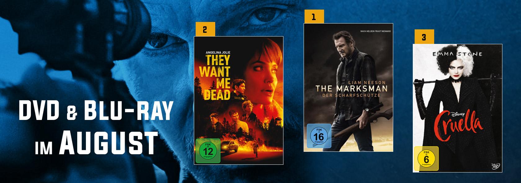 DVD & Blu-ray Charts 08-2021: Liam Neesons neuer Film siegt im August