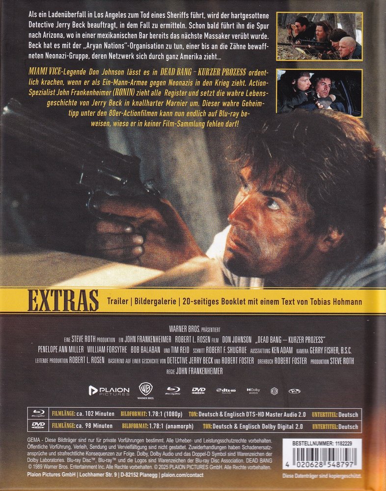 Dead Bang - Kurzer Prozess - DVD Back-Cover Dead Bang - Kurzer Prozess - DVD Back-Cover