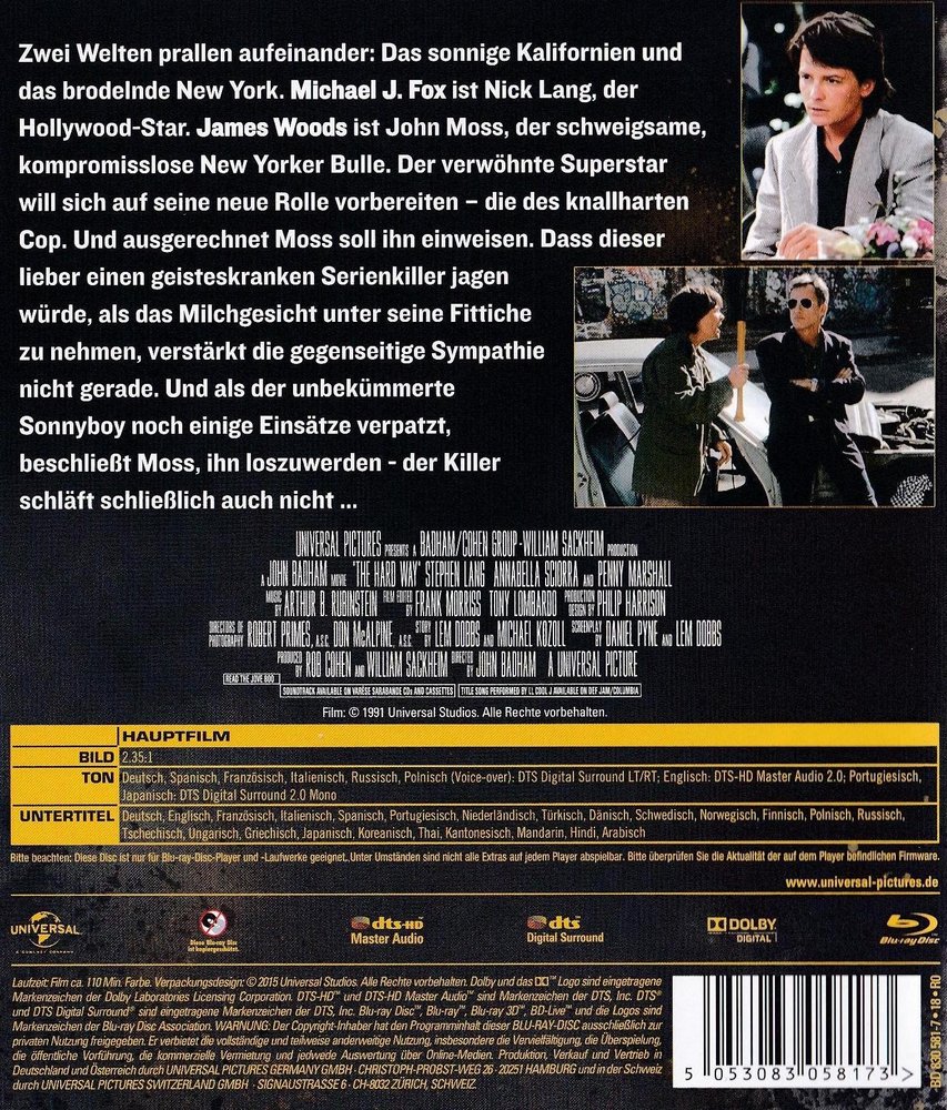 Auf die harte Tour - Blu-ray Back-Cover Auf die harte Tour - Blu-ray Back-Cover