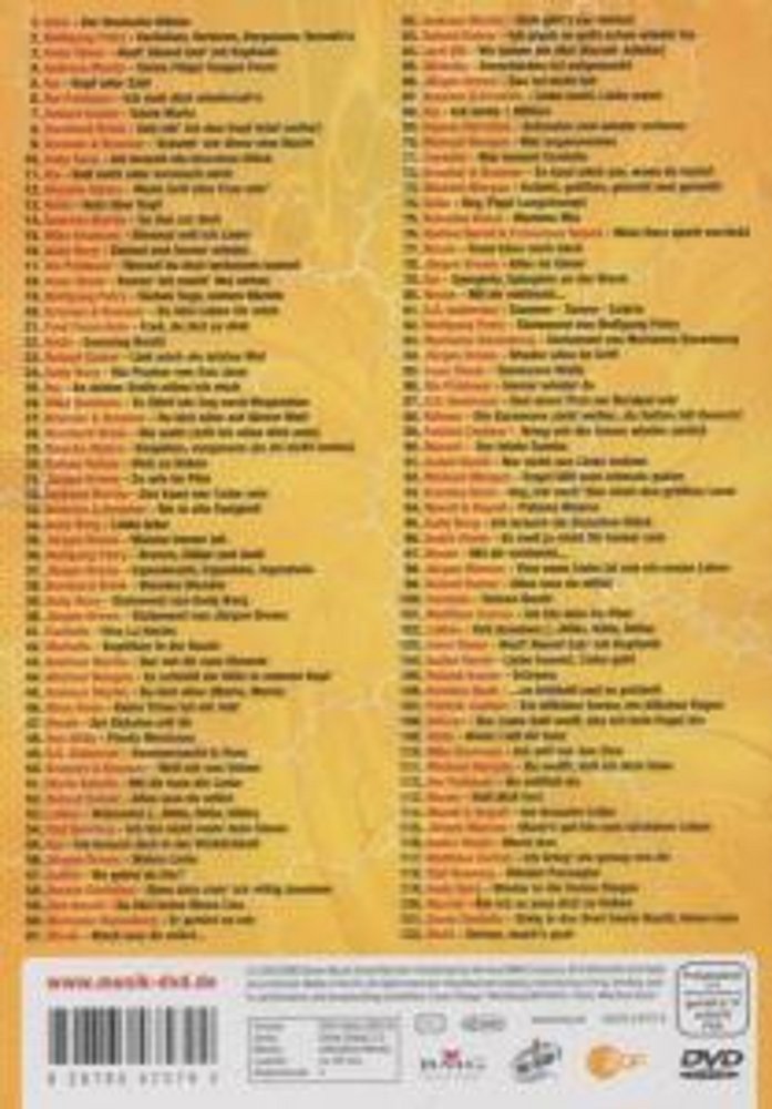 Der Deutsche Hitmix - Die Party - DVD Back-Cover Der Deutsche Hitmix - Die Party - DVD Back-Cover