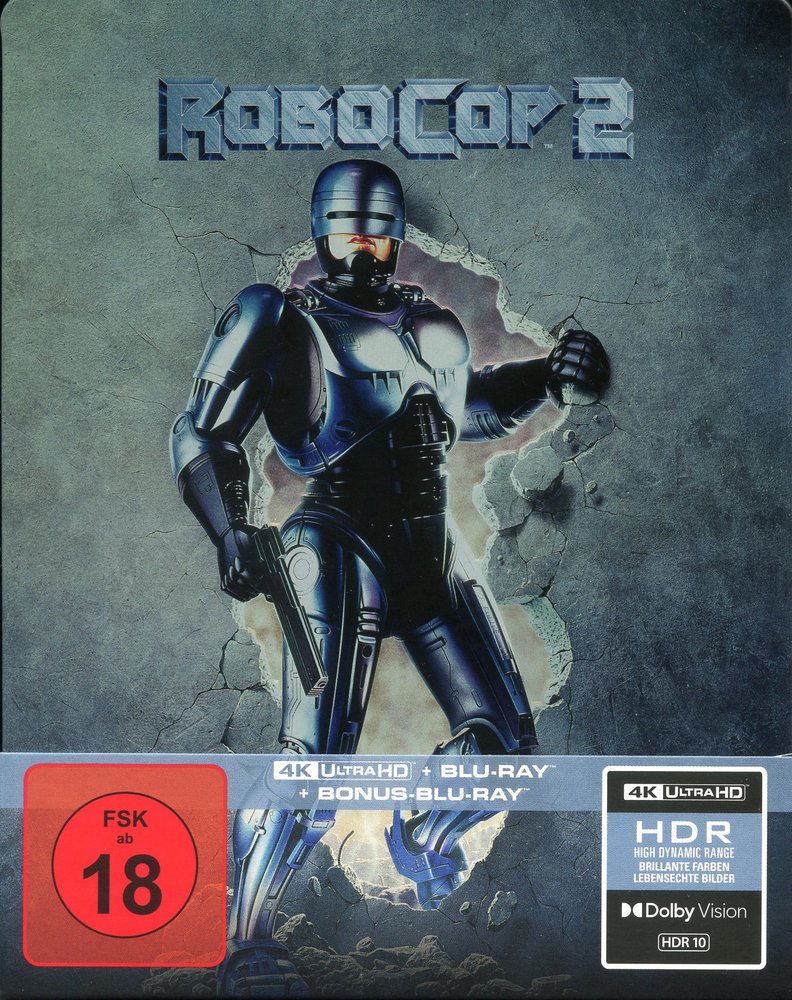 RoboCop 2 - 4K UHD Front Cover RoboCop 2 - 4K UHD Front Cover