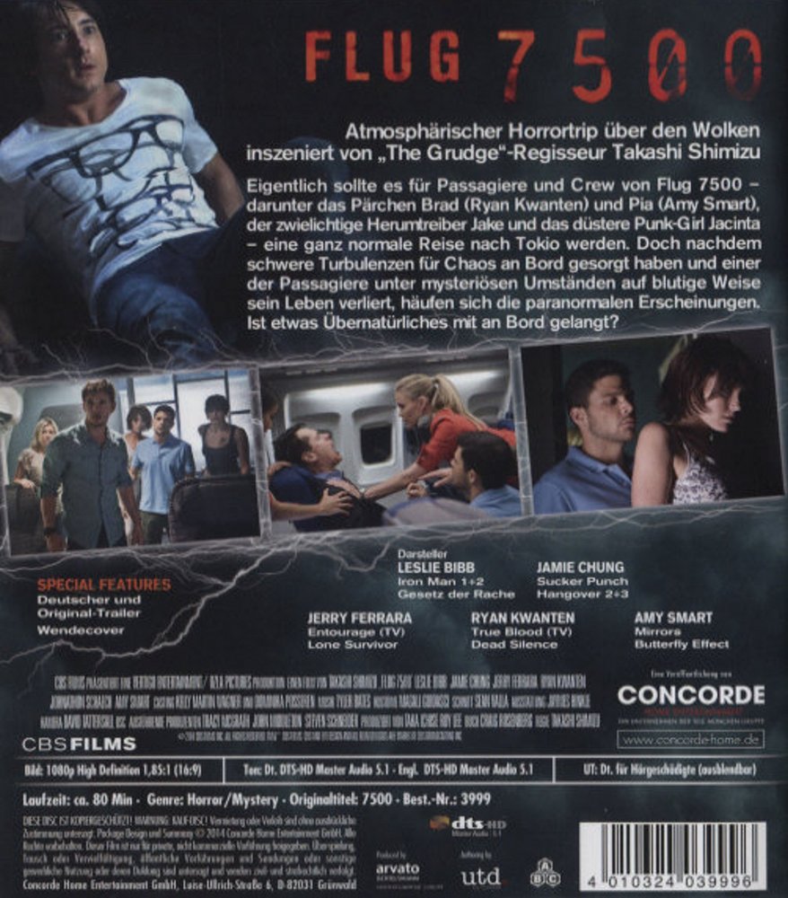 Flug 7500 - Blu-ray Back-Cover Flug 7500 - Blu-ray Back-Cover