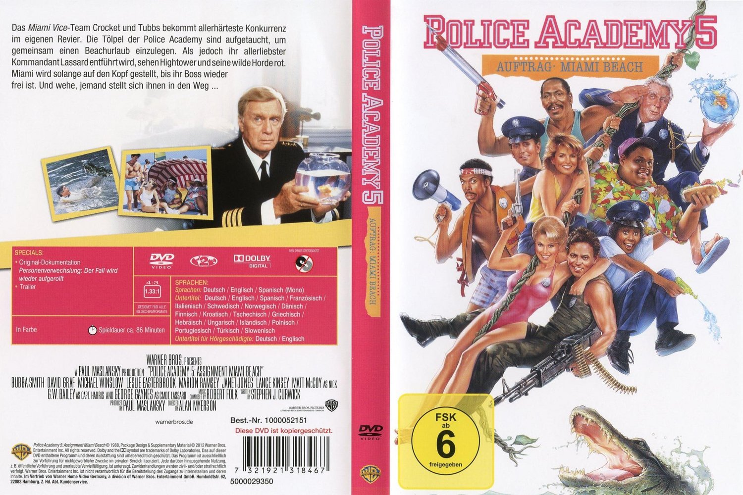 Police Academy 5 - Auftrag Miami Beach - DVD Full-Cover Police Academy 5 - Auftrag Miami Beach - DVD Full-Cover