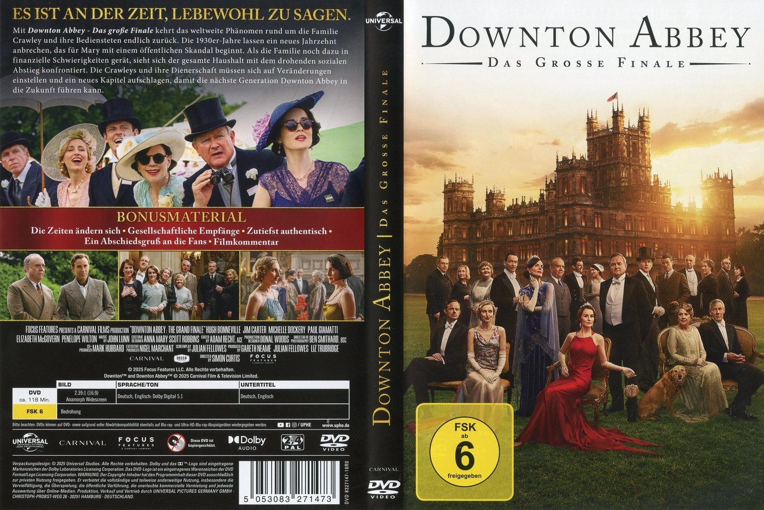 Downton Abbey 3 - Das große Finale - DVD Full-Cover Downton Abbey 3 - Das große Finale - DVD Full-Cover