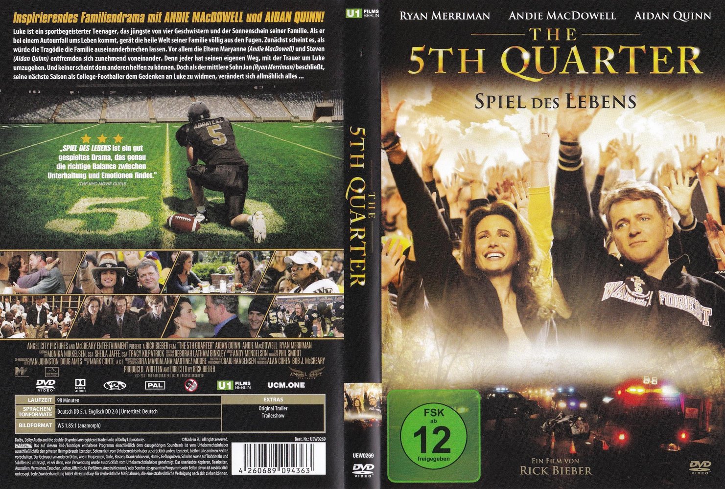 The 5th Quarter - Spiel des Lebens - DVD Full-Cover The 5th Quarter - Spiel des Lebens - DVD Full-Cover