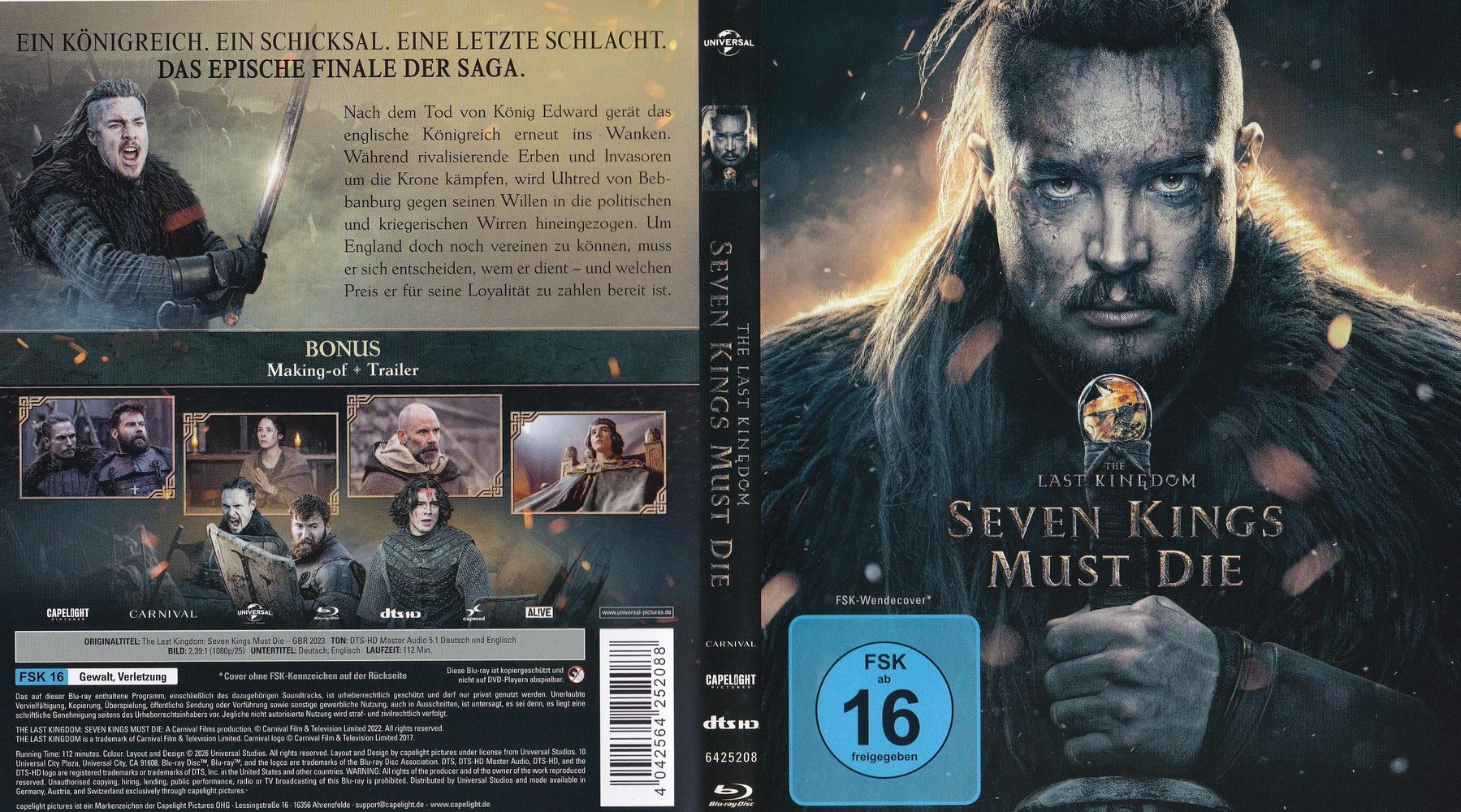 The Last Kingdom - Seven Kings Must Die - Blu-ray Full-Cover The Last Kingdom - Seven Kings Must Die - Blu-ray Full-Cover