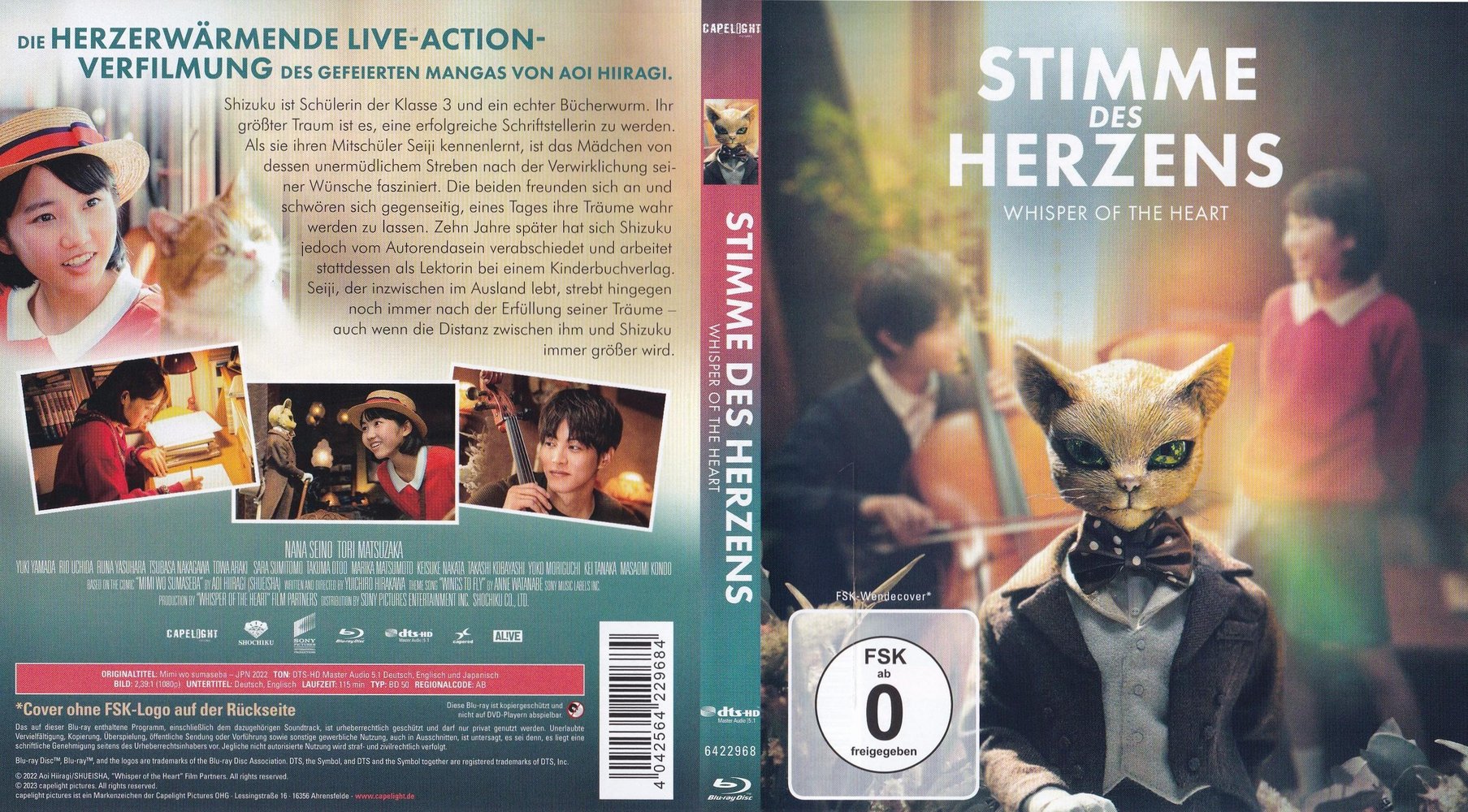 Whisper of the Heart - Stimme des Herzens - Blu-ray Full-Cover Whisper of the Heart - Stimme des Herzens - Blu-ray Full-Cover