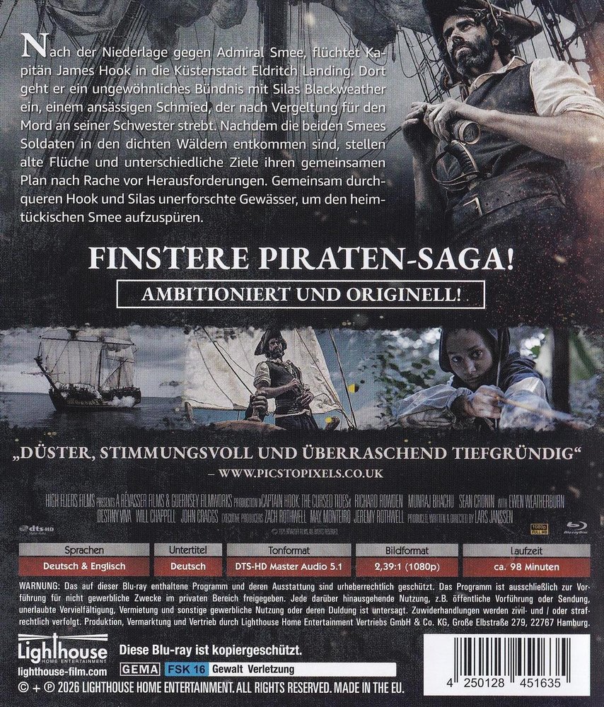 Captain Hook - The Cursed Tides - Blu-ray Back-Cover Captain Hook - The Cursed Tides - Blu-ray Back-Cover