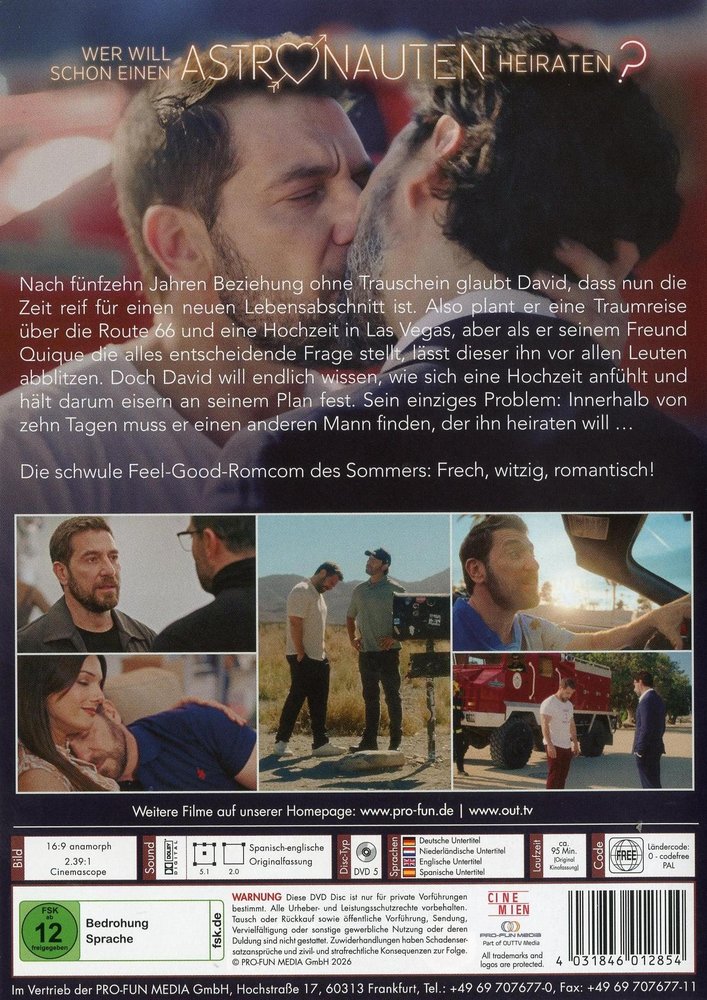 Wer will schon einen Astronauten heiraten? - DVD Back-Cover Wer will schon einen Astronauten heiraten? - DVD Back-Cover