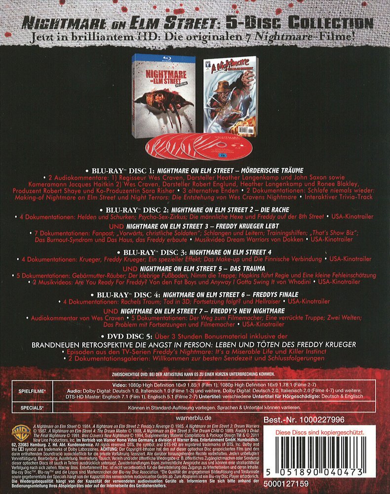 Nightmare on Elm Street 7 - Freddy's New Nightmare - Blu-ray Back-Cover Nightmare on Elm Street 7 - Freddy's New Nightmare - Blu-ray Back-Cover