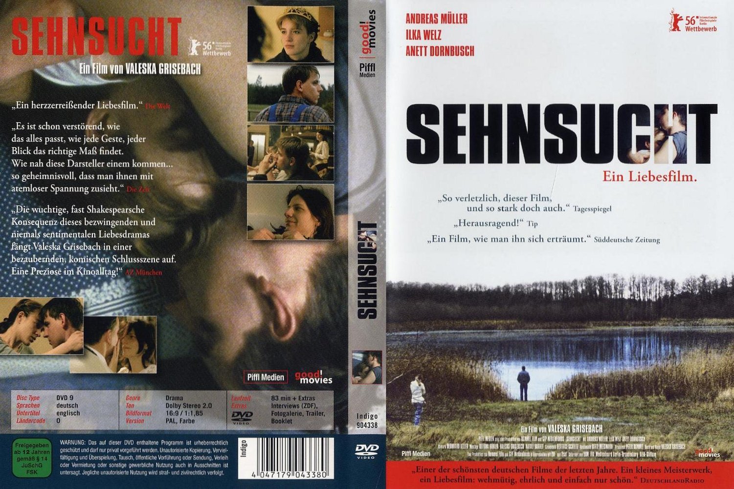 Sehnsucht - Ein Liebesfilm - DVD Full-Cover Sehnsucht - Ein Liebesfilm - DVD Full-Cover