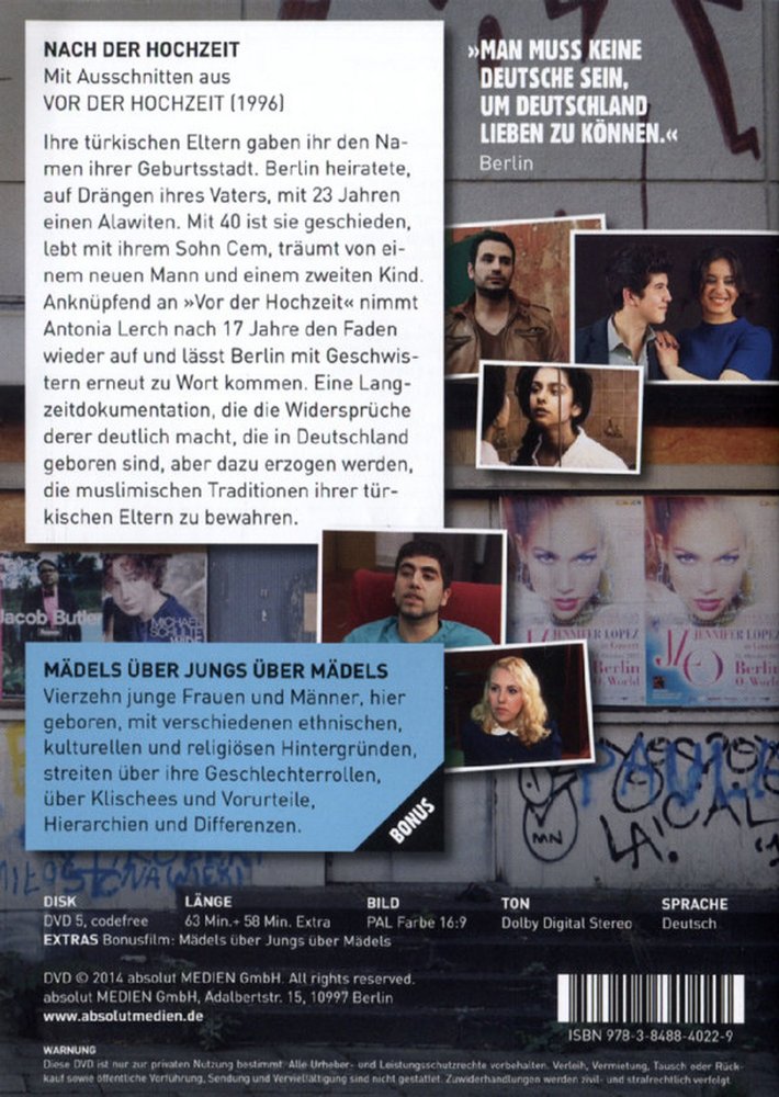 Nach der Hochzeit - Berlin ist eine Frau - DVD Back-Cover Nach der Hochzeit - Berlin ist eine Frau - DVD Back-Cover