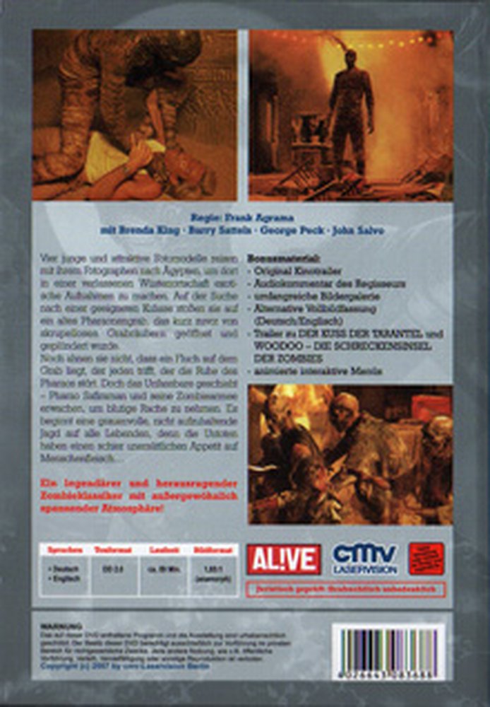 Dawn of the Mummy - Die Mumie des Pharao - DVD Back-Cover Dawn of the Mummy - Die Mumie des Pharao - DVD Back-Cover