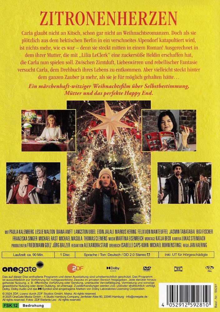 Zitronenherzen - DVD Back-Cover Zitronenherzen - DVD Back-Cover