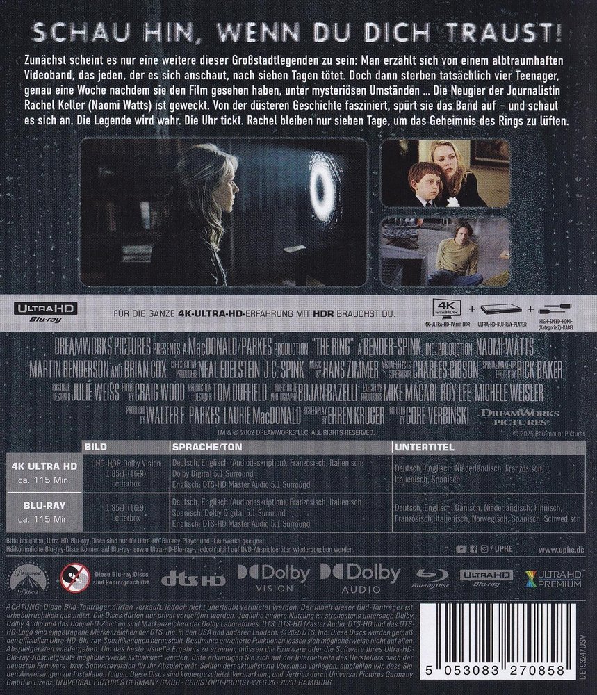 Ring - 4K UHD Back Cover Ring - 4K UHD Back Cover