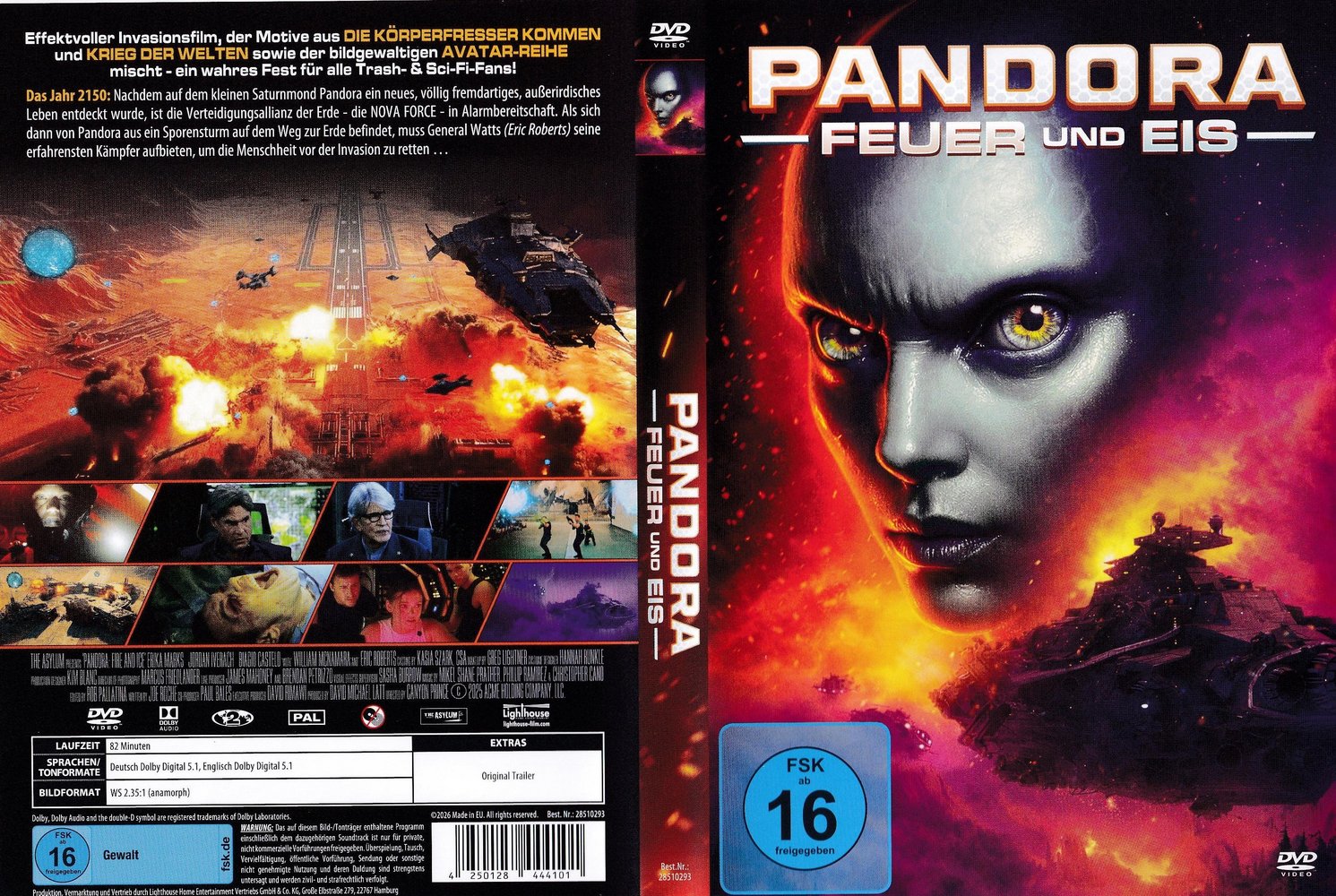 Pandora - Feuer und Eis - DVD Full-Cover Pandora - Feuer und Eis - DVD Full-Cover