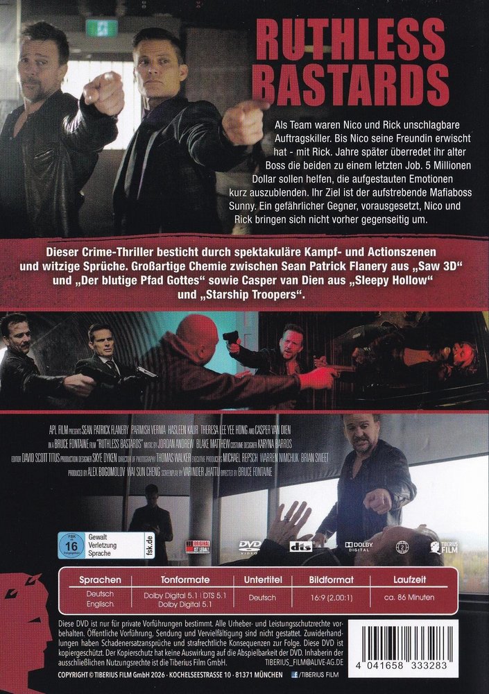 Ruthless Bastards - DVD Back-Cover Ruthless Bastards - DVD Back-Cover