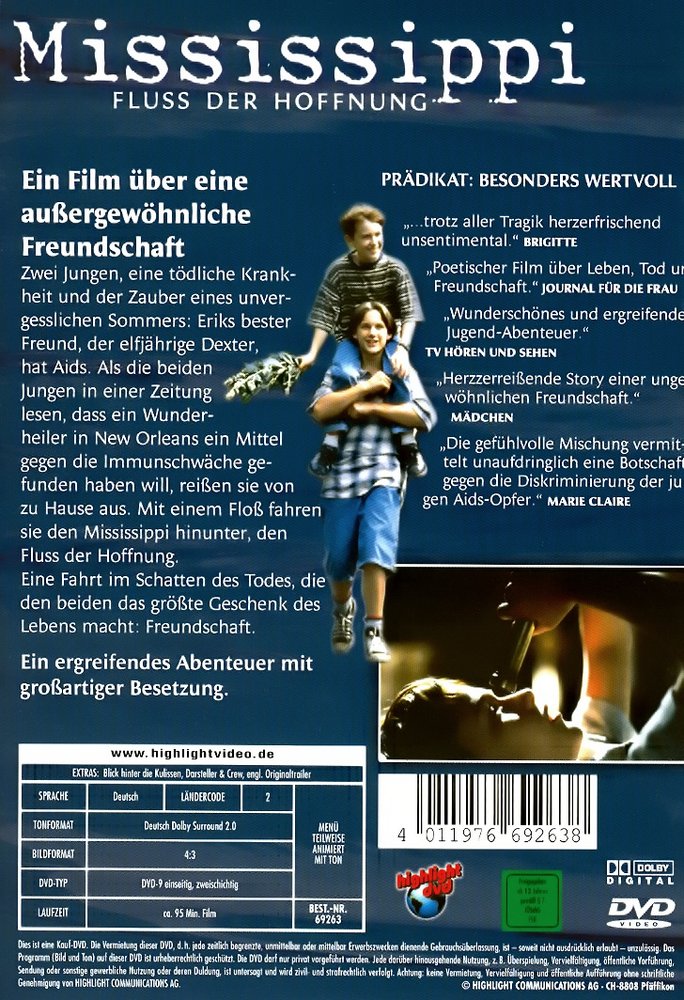 Mississippi - Fluss der Hoffnung - DVD Back-Cover Mississippi - Fluss der Hoffnung - DVD Back-Cover