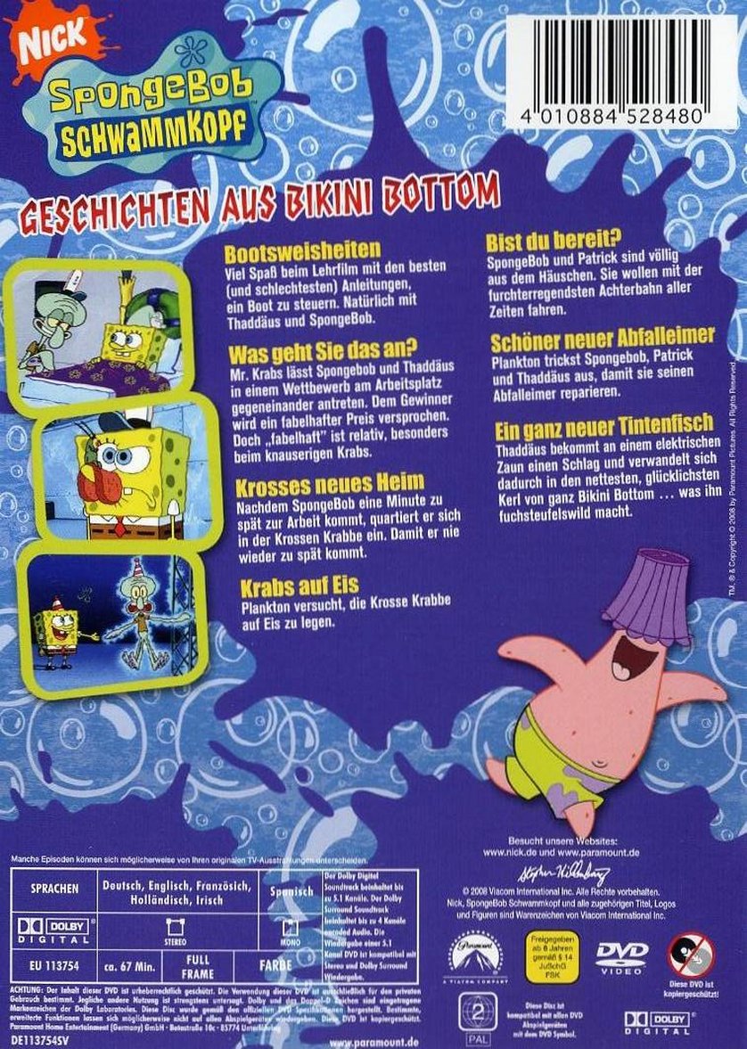 SpongeBob Schwammkopf Geschichten Aus Bikini Bottom DVD Oder Blu Ray