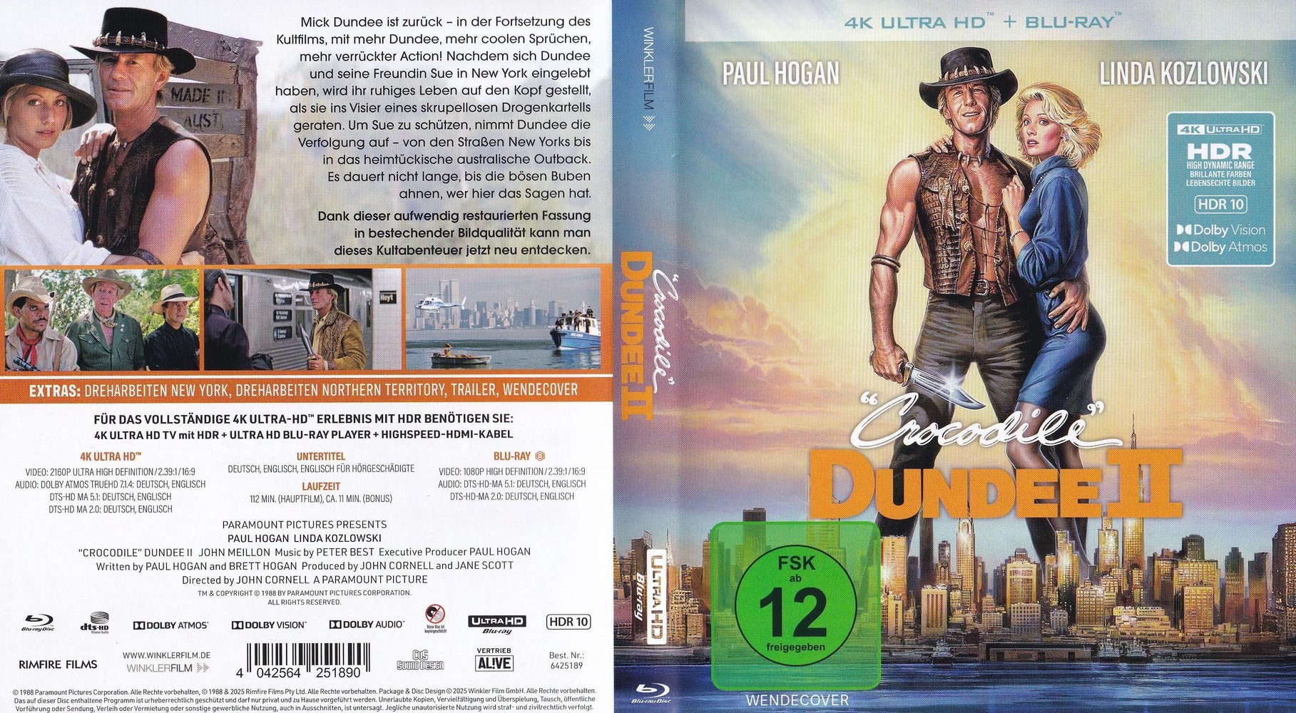 Crocodile Dundee 2 - 4K UHD Full-Cover Crocodile Dundee 2 - 4K UHD Full-Cover