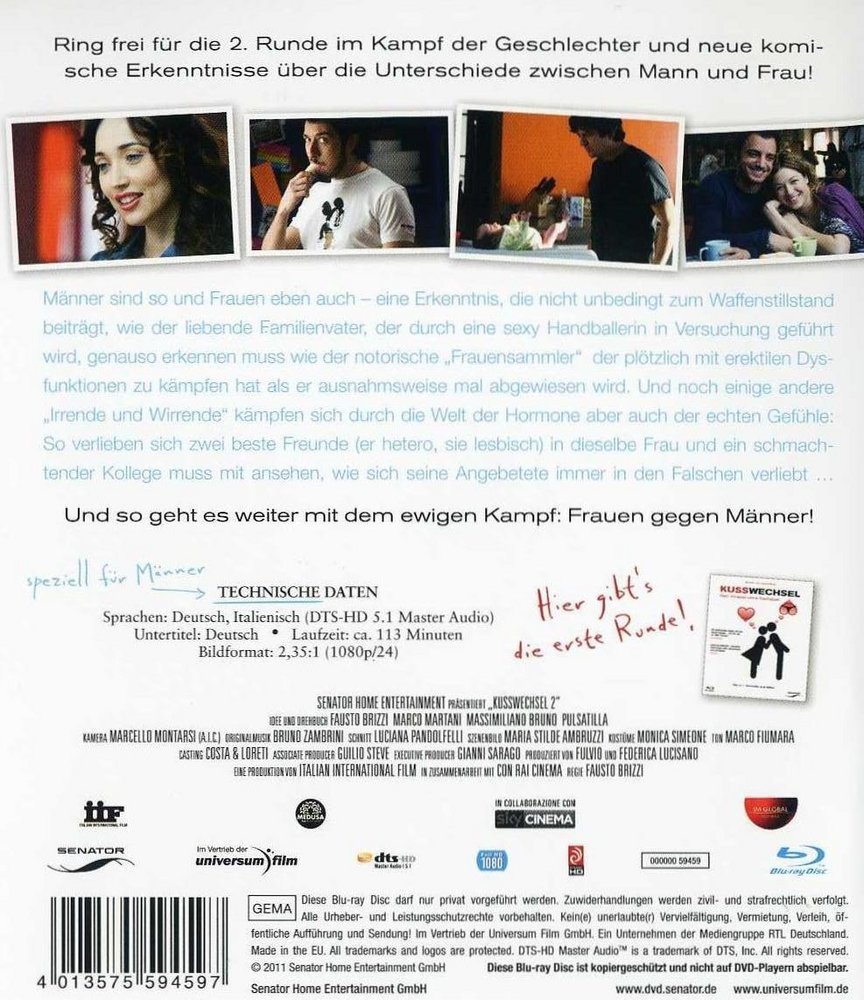 Kusswechsel 2 - Gegensätze ziehen sich aus - Blu-ray Back-Cover Kusswechsel 2 - Gegensätze ziehen sich aus - Blu-ray Back-Cover